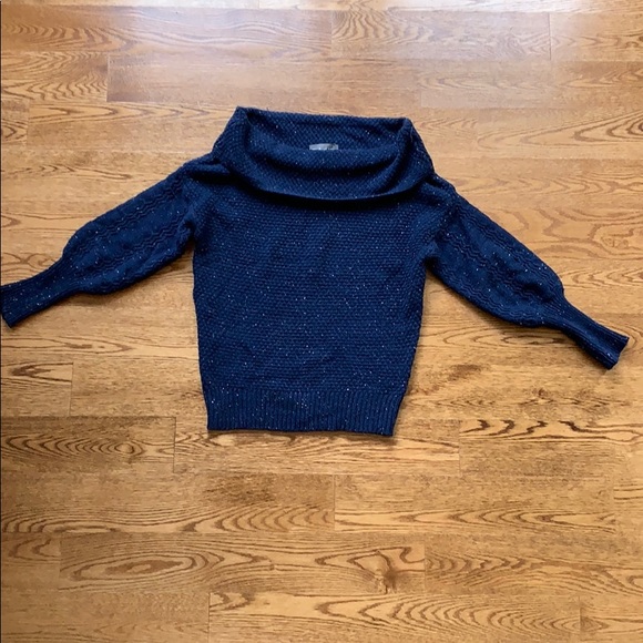 NWT Micheal Stars confetti off shoulder sweater - Picture 2 of 4